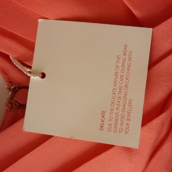 🥳HPx2🥳 NWT, Boden 100% Silk Guava Coral Dress - Picture 13 of 15